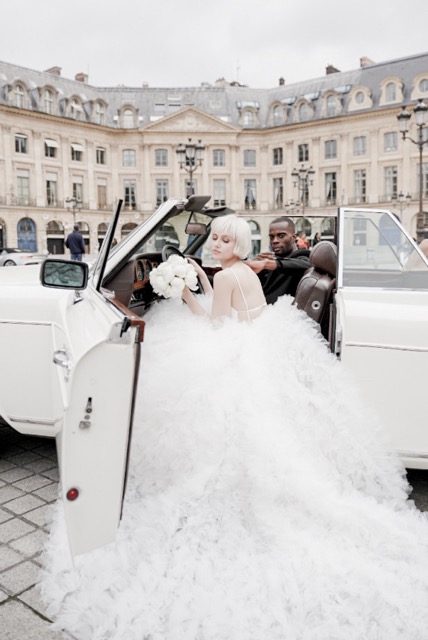Chic Parisian Bridal Look Makeup and Hairstyle